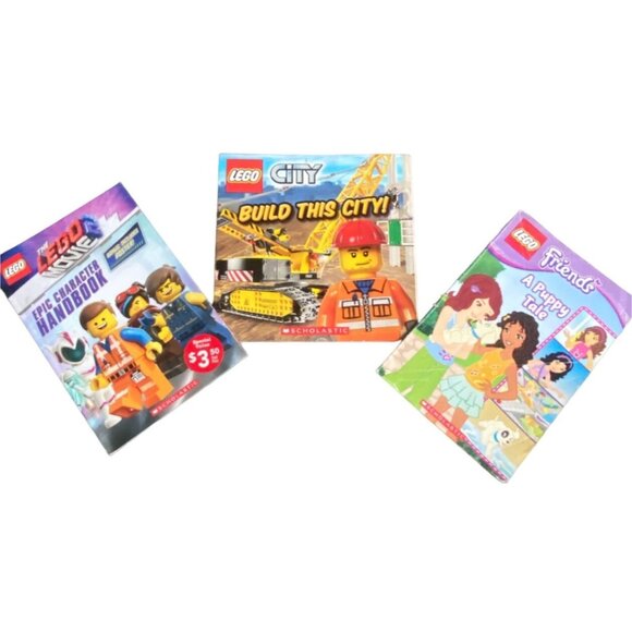 Lego Childrens Paperback Book Lot-Used Condition - Picture 1 of 5